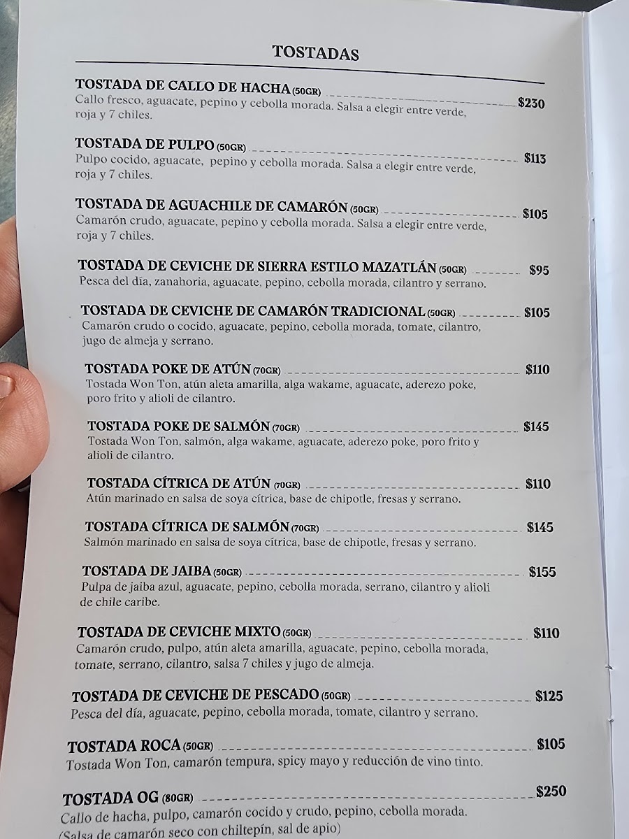 Abisal Seafoods Menu - Image 1